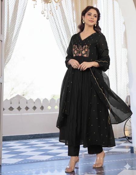 Jaipuri anarkali 3pcs wholesale kurti in mubai
